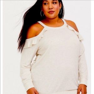TORRID Cold Shoulder Sweatshirt